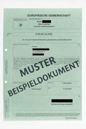 Güterkraftverkehrslizenz